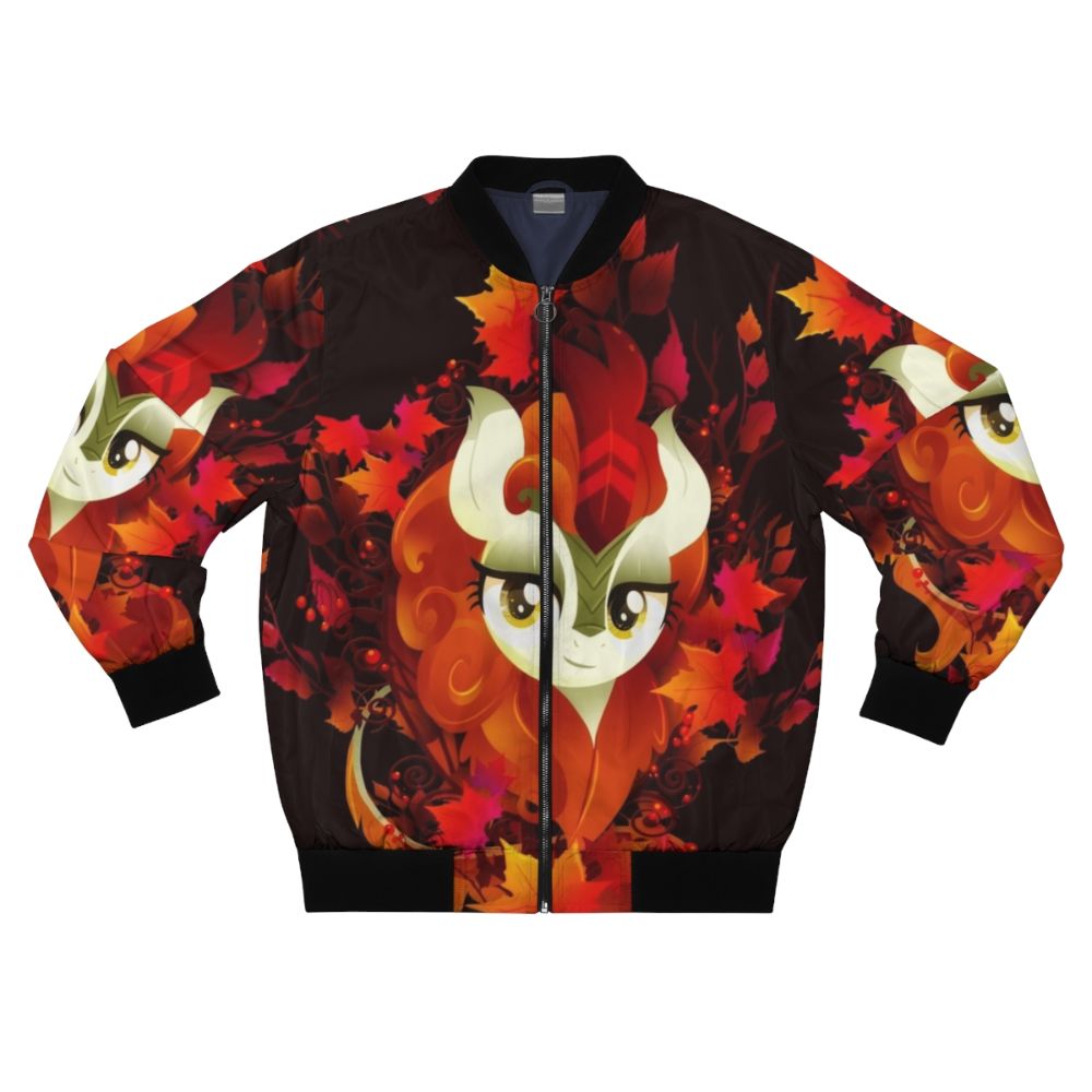 Autumn Blaze Bomber Jacket featuring My Little Pony Inspired Kirin/Qirin Design