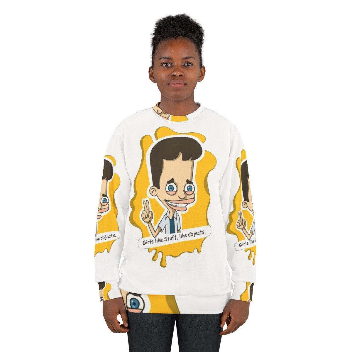 Big Mouth Netflix Sweatshirt featuring the show's iconic character - women