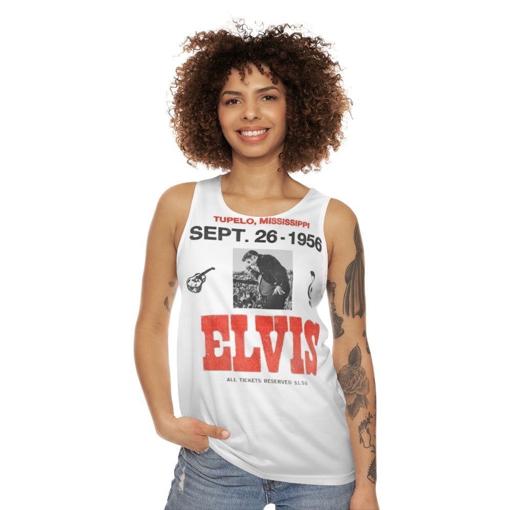 Vintage Mississippi Elvis Presley Unisex Concert Tank Top - women