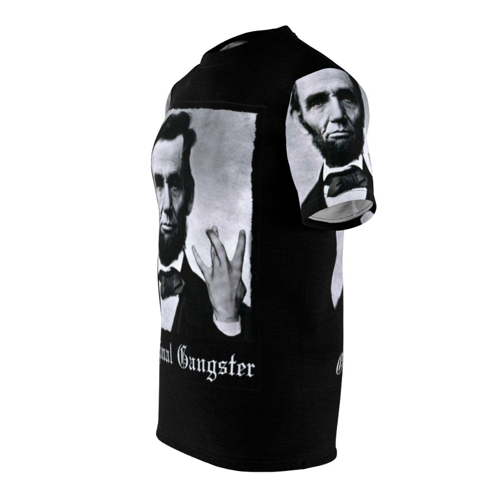 Vintage-inspired Abraham Lincoln original gangster graphic t-shirt - men left