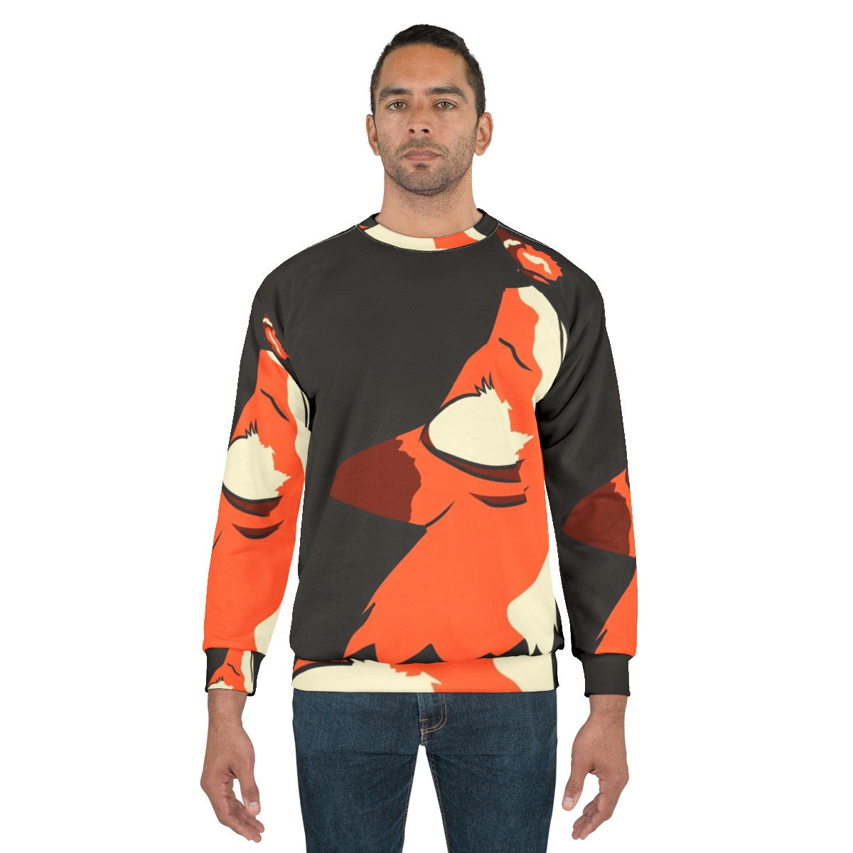 Spirit Fox Sweatshirt featuring a legendary animal design - men