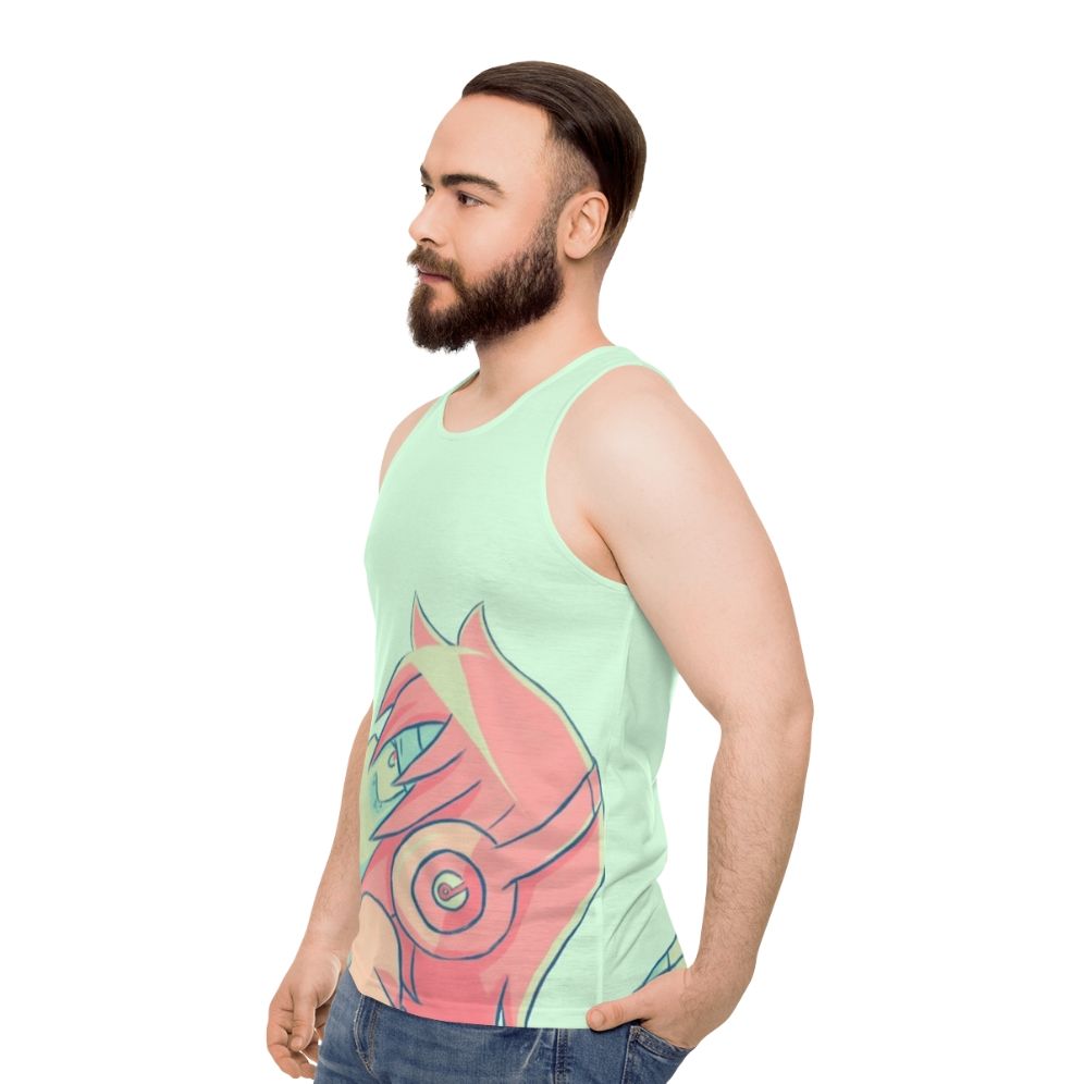 Watamote Unisex Anime Graphic Tank Top - men side