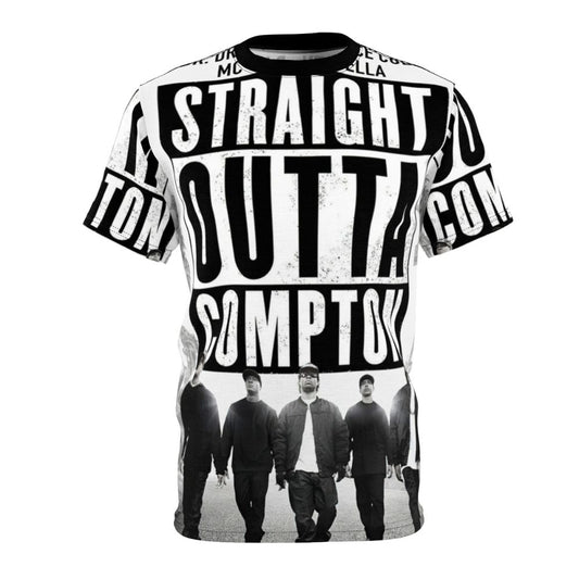 Stylish AOP T-shirt featuring a modern rap design