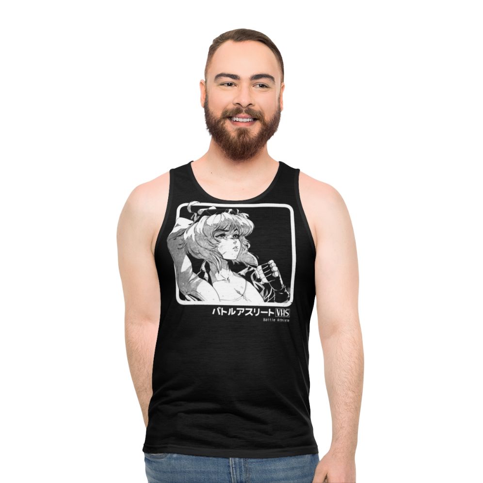 Retro graphic design unisex tank top - men