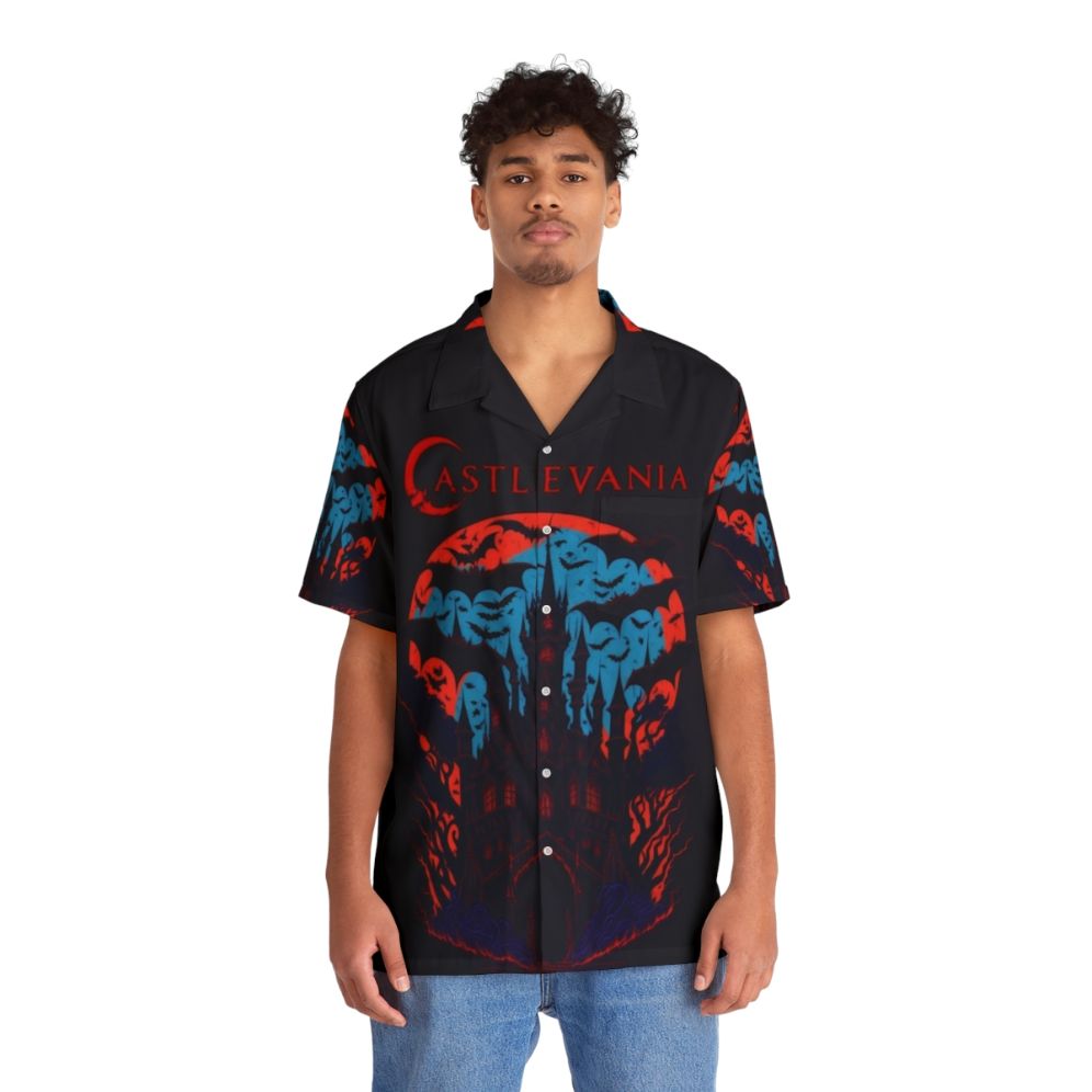 Castlevania Night Ambiance Hawaiian Shirt - People Front