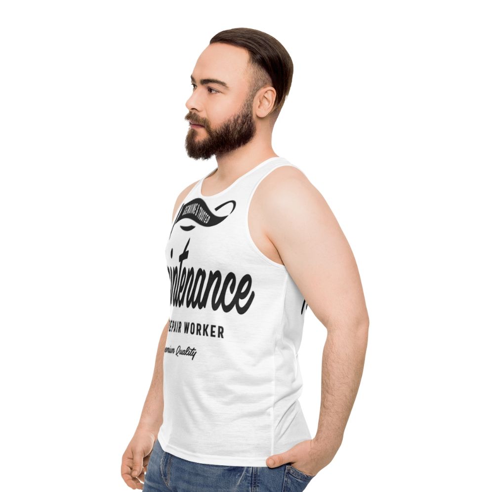 Maintenance and Repair Worker Unisex Tank Top - men side