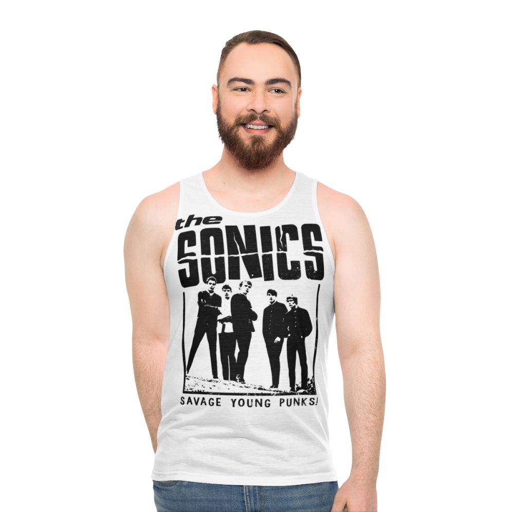 The Sonics Unisex Black Tank Top - men