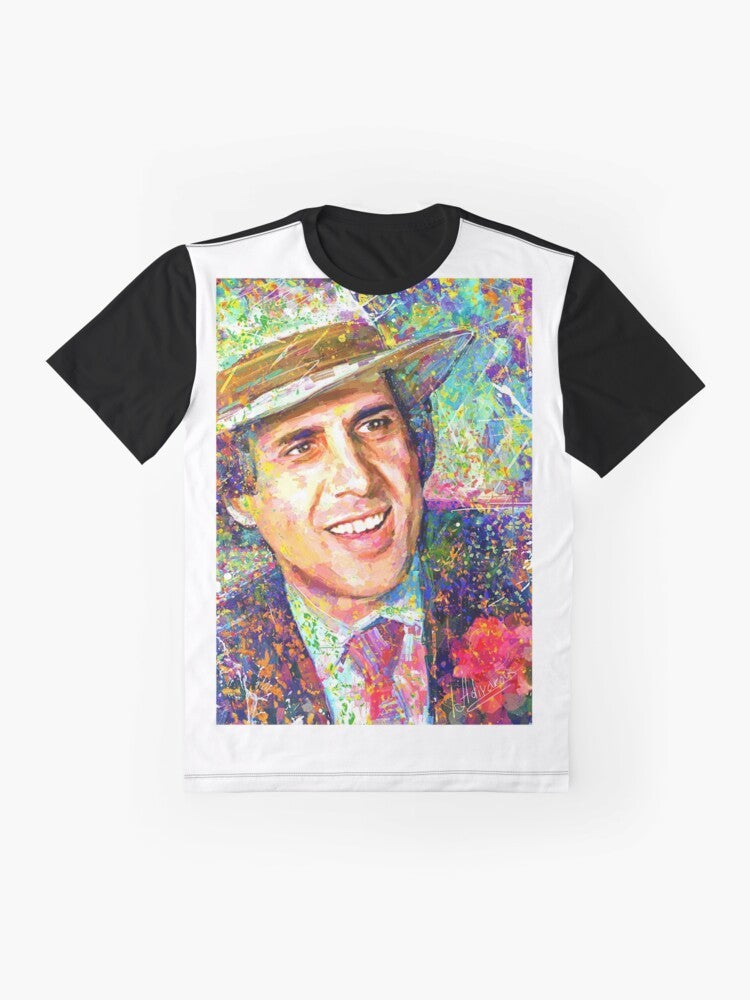 Adriano Celentano Impressionist Dream Graphic T-Shirt - Flat lay