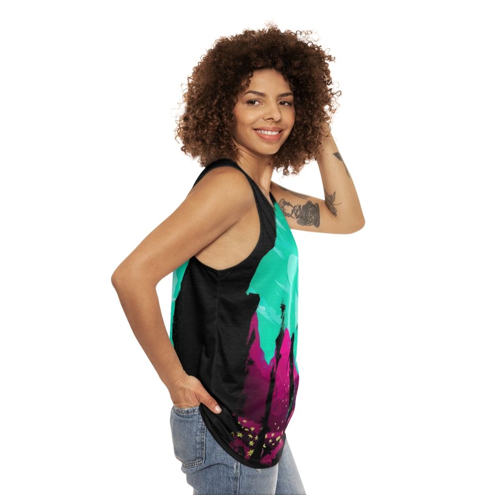 Aerith Unisex Fantasy Tank Top - women side