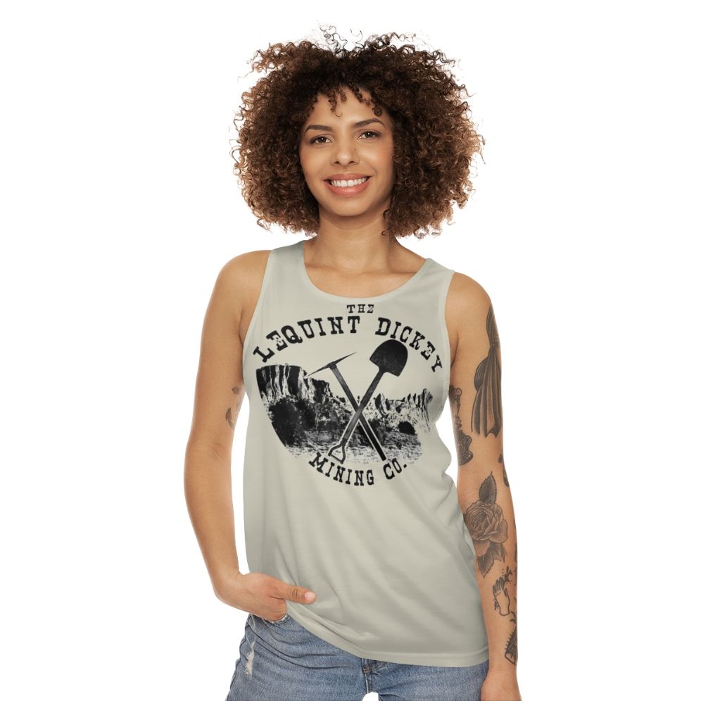 Vintage mining company unisex tank top - women