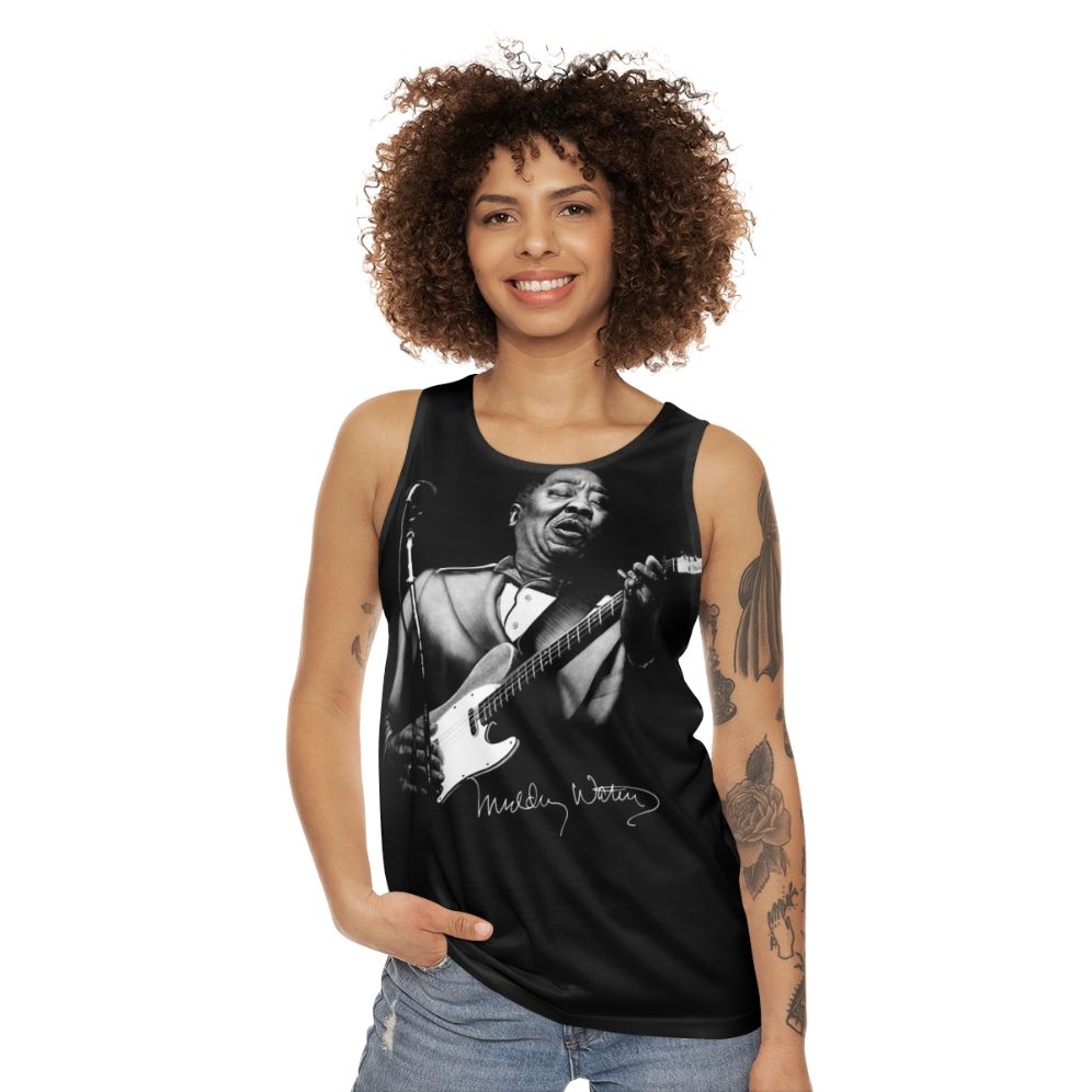 Muddy Waters Sketch Unisex Tank Top - women