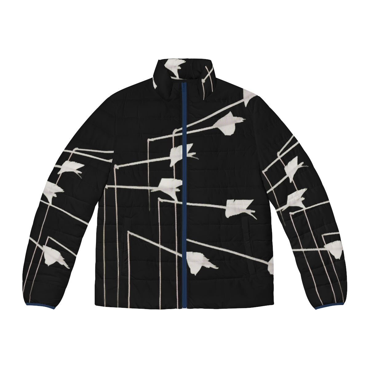 Modest Mouse puffer jacket featuring the iconic album cover art