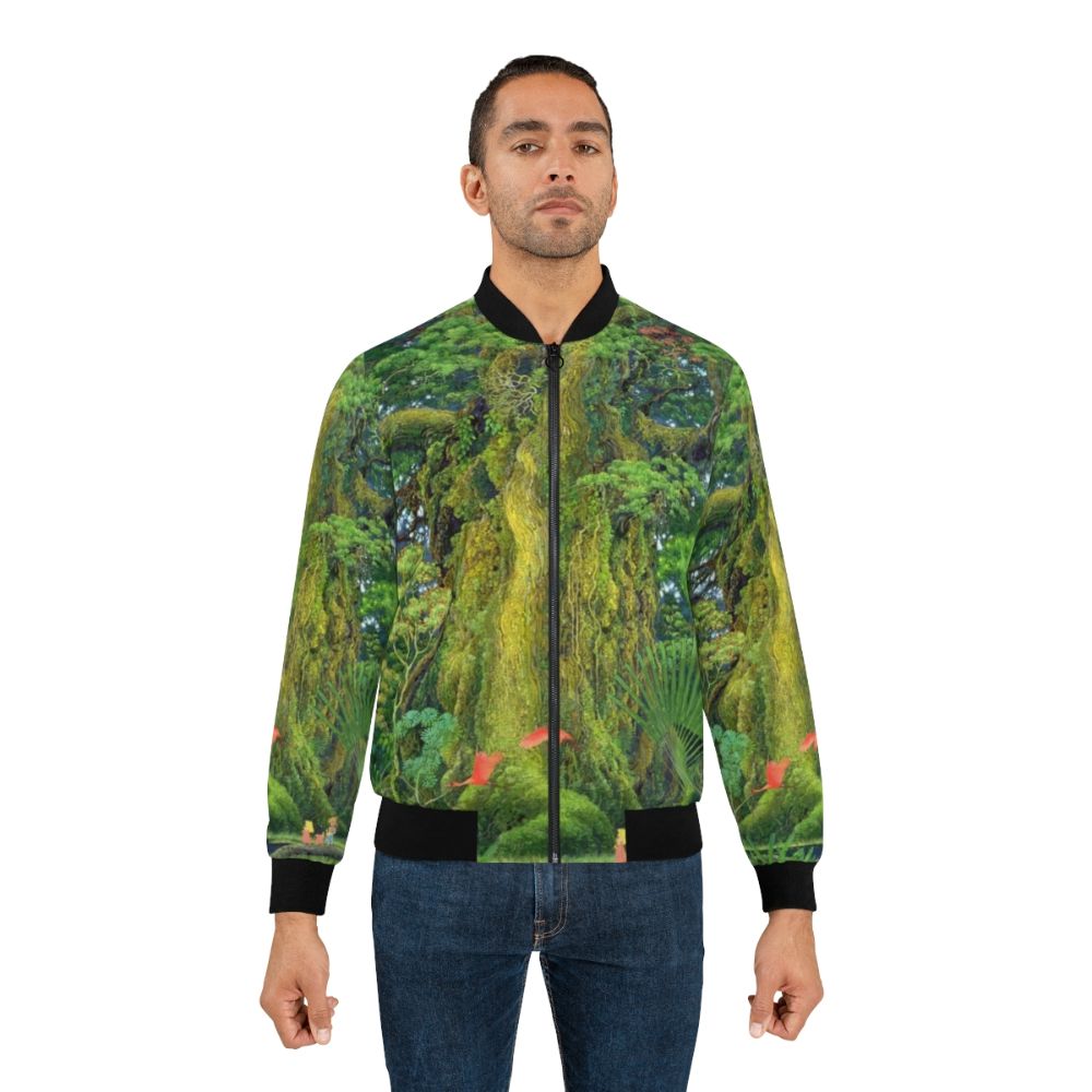 Secret of Mana inspired bomber jacket with game graphics and logo - Lifestyle