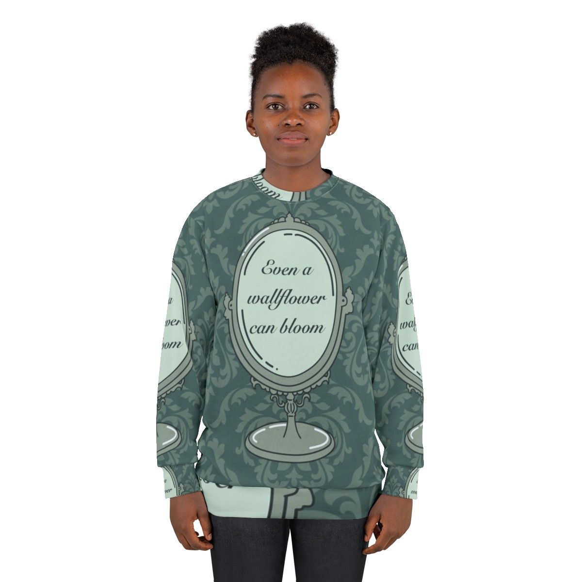 Even a Wallflower Can Bloom Bridgerton Inspired Sweatshirt - women