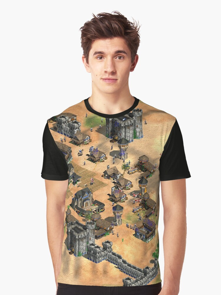 Vintage "Age of Empires" graphic t-shirt for gaming enthusiasts and retro video game fans - Men