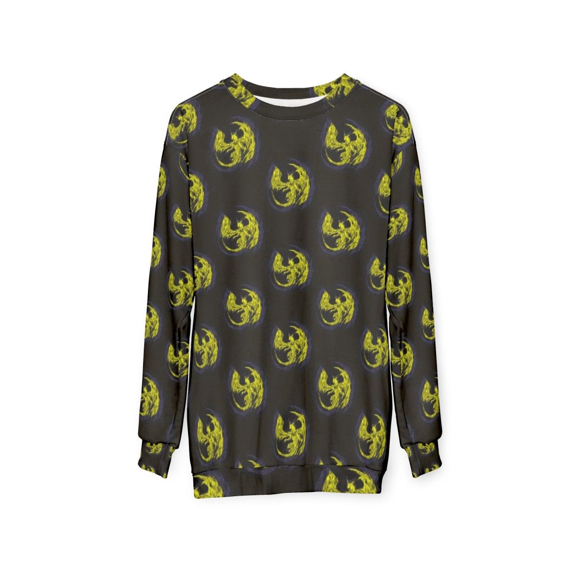 Mystic Lightning Dragon Sweatshirt featuring a powerful mythical creature design - hanging