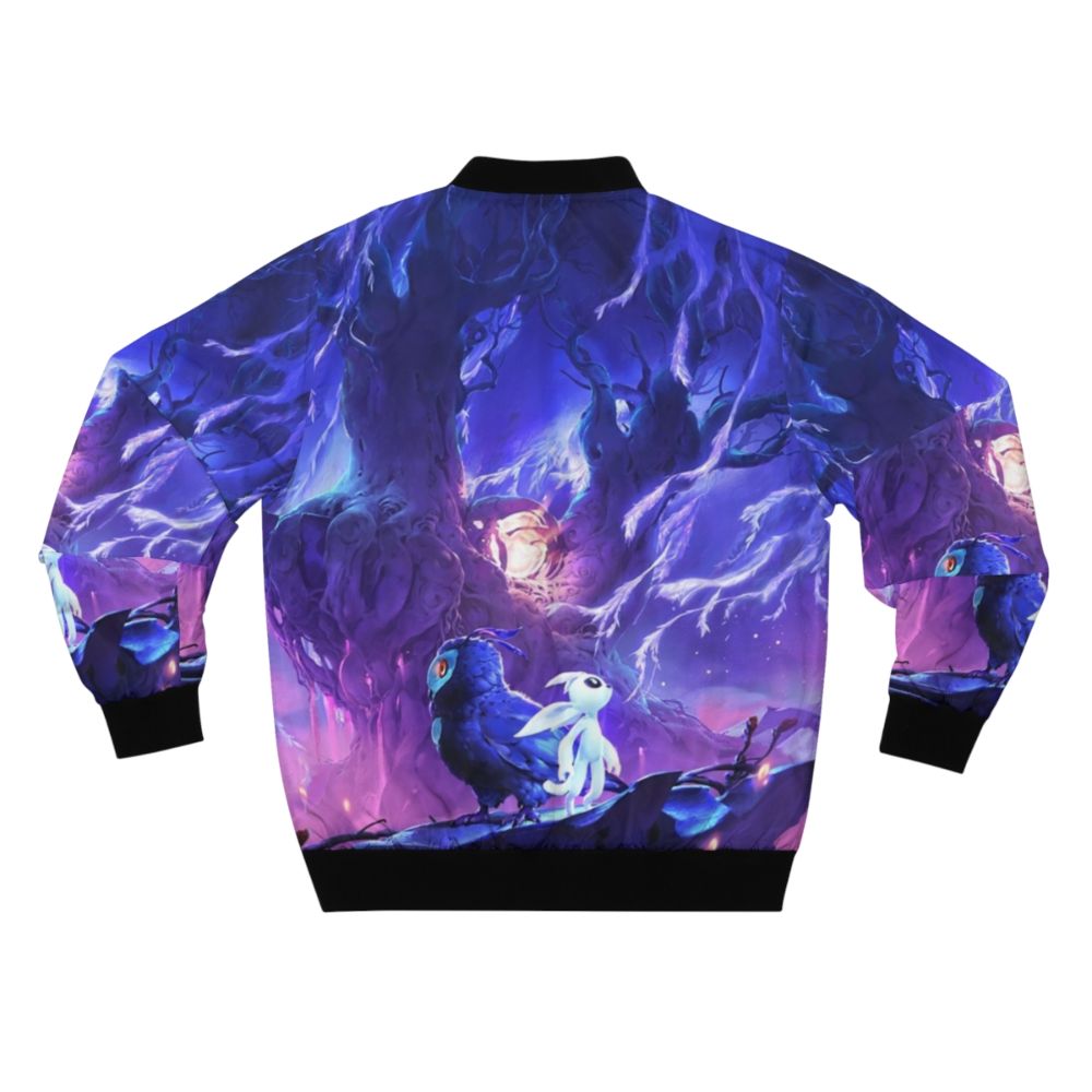 Ori and the Will of the Wisps Bomber Jacket featuring a light burst design inspired by the video game - Back