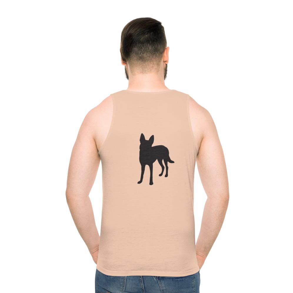 Carolina Dog Unisex Tank Top - men back