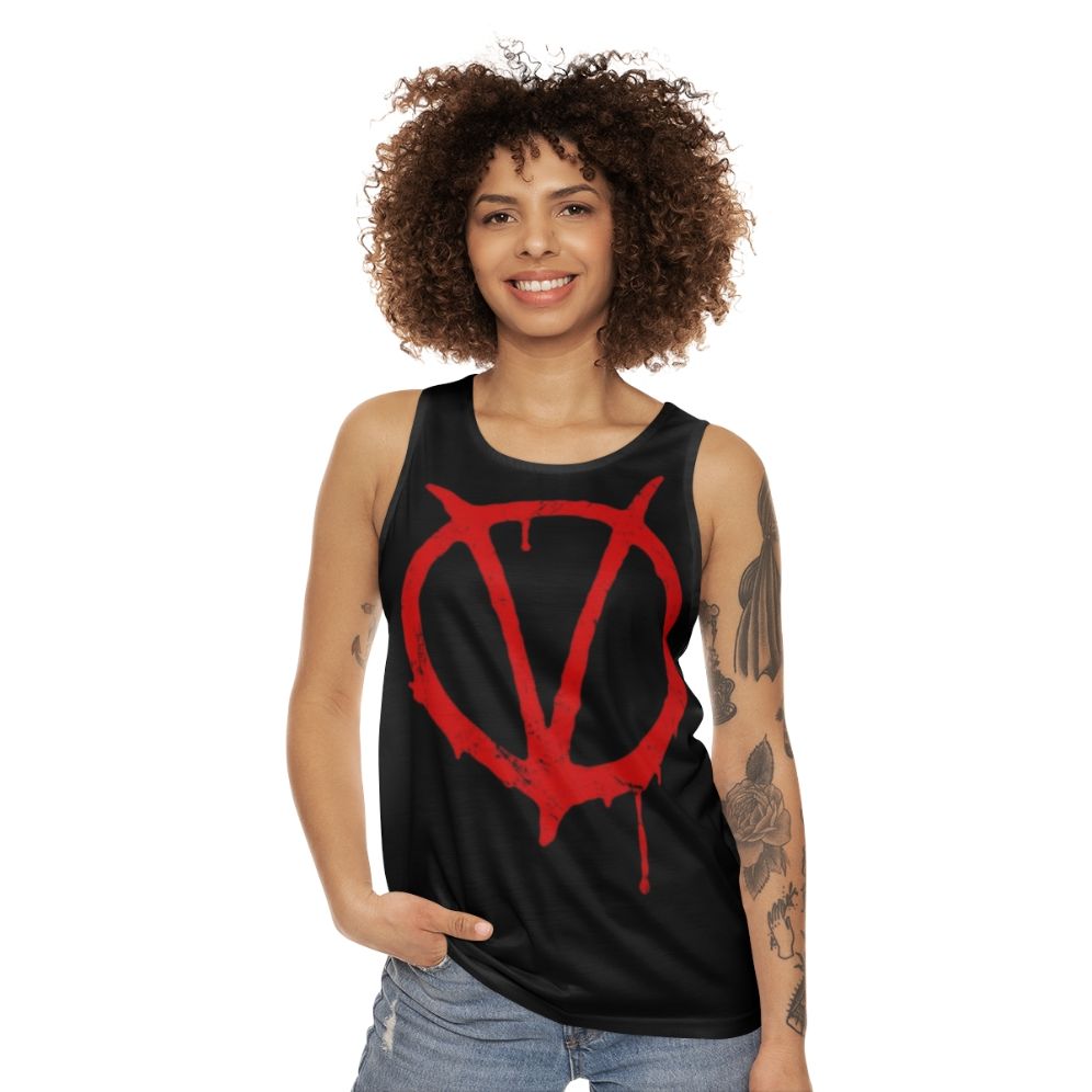 V for Vendetta Graphic Novel Unisex Tank Top - women