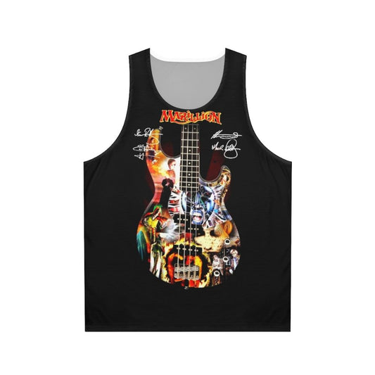 Marillion Unisex Tank Top with Guitar Signatures