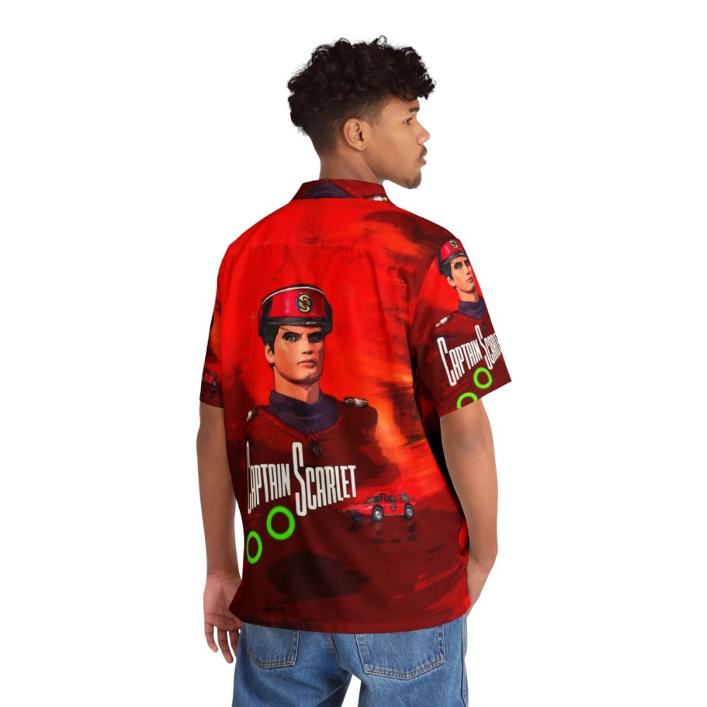 Retro Captain Scarlet Hawaiian Shirt - People Back