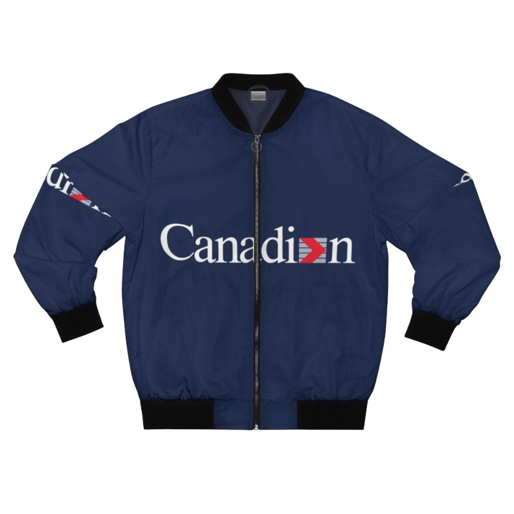 Vintage Canadian Airlines Logotype 01 Bomber Jacket