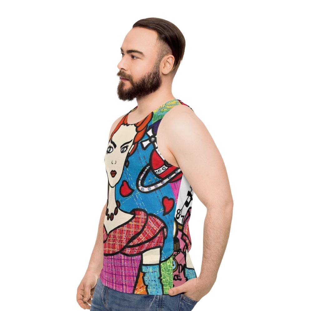 Vivienne Westwood Unisex Tartan Tank Top - men side