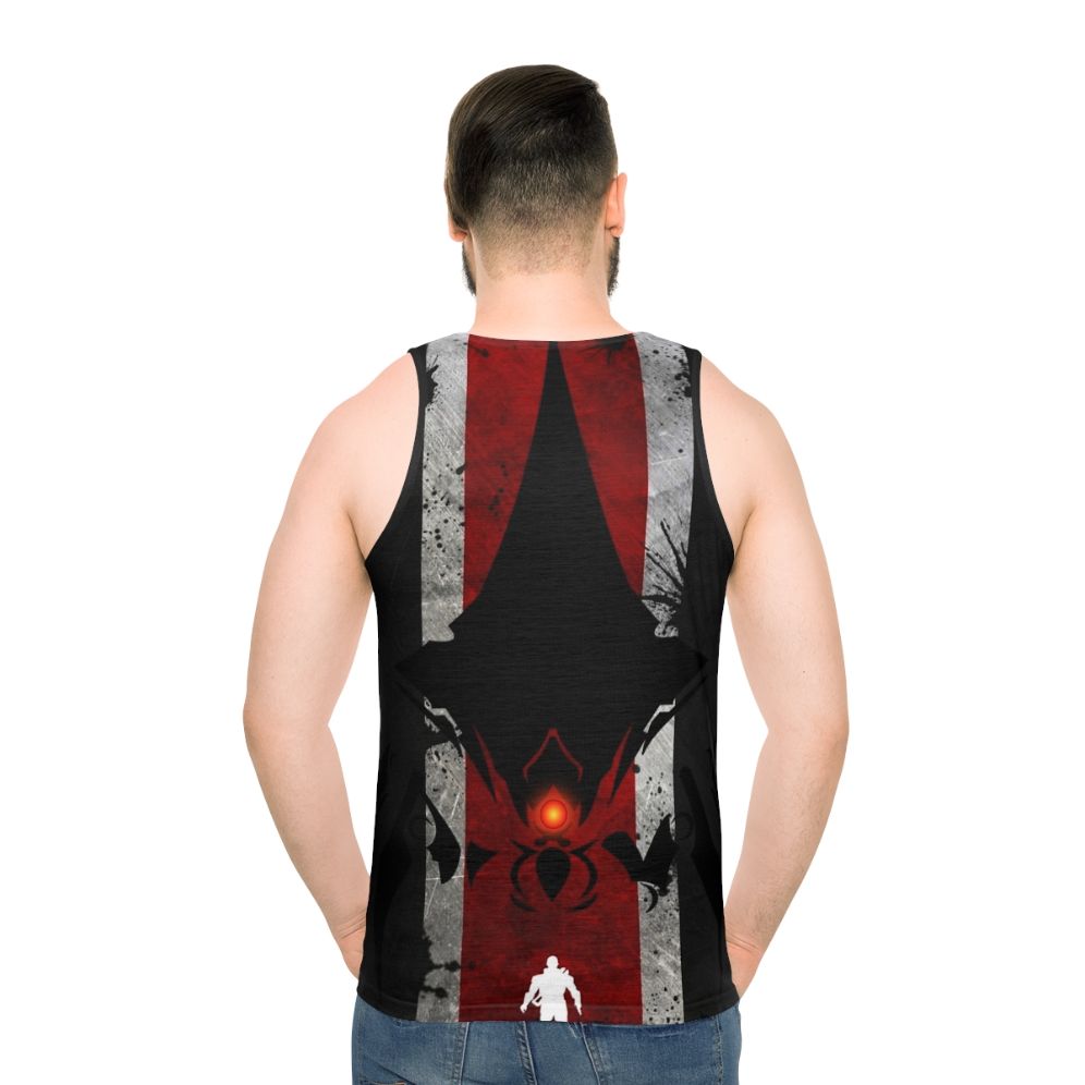 Commander Shepard Mass Effect Unisex Tank Top - men back