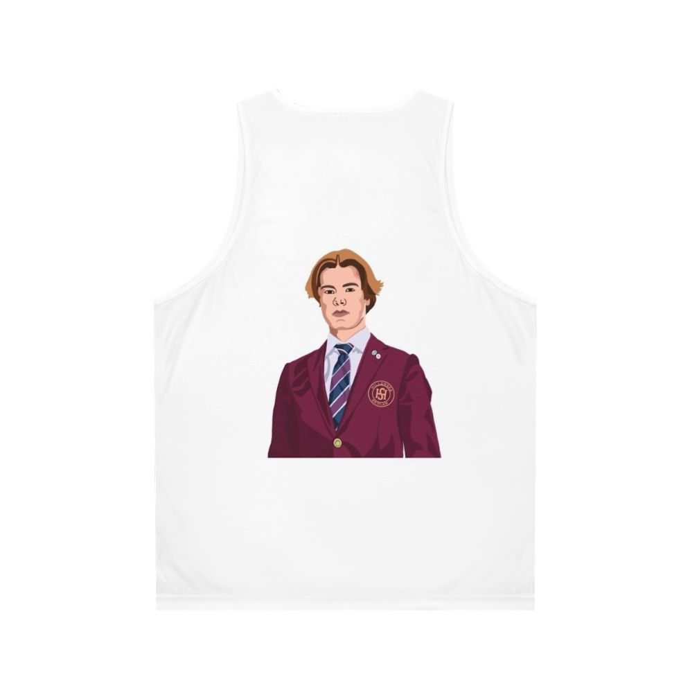 Wilhelm unisex tank top from the Netflix series 'Young Royals' - Back