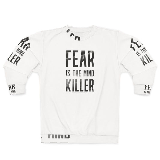 Dune Dark Sweatshirt "Fear is the Mind Killer" Sci-Fi Movie Apparel