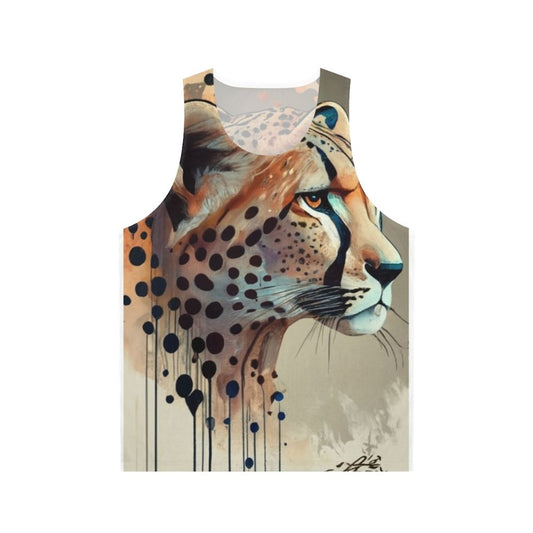 Cheetah print unisex tank top