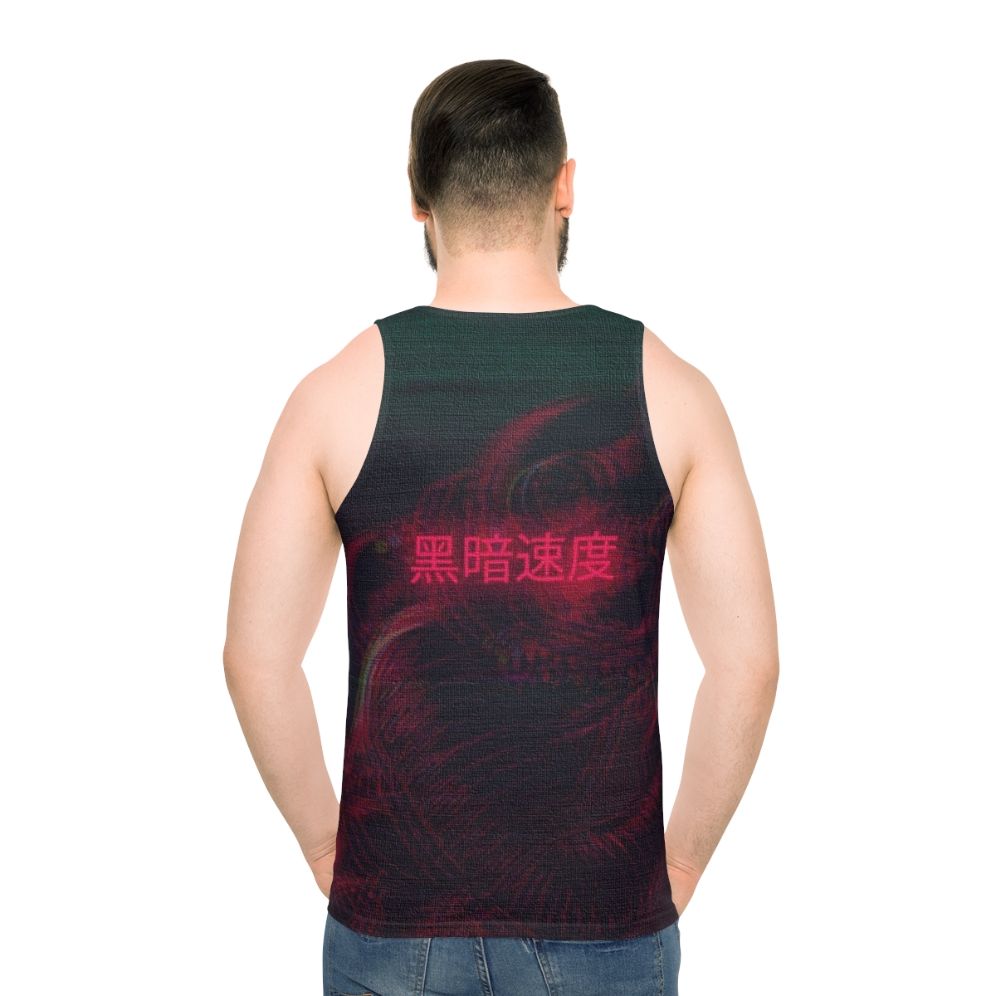 Vaporwave Astronaut Unisex Tank Top - men back