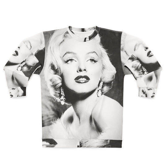 Vintage Marilyn Monroe Black and White Portrait Sweatshirt