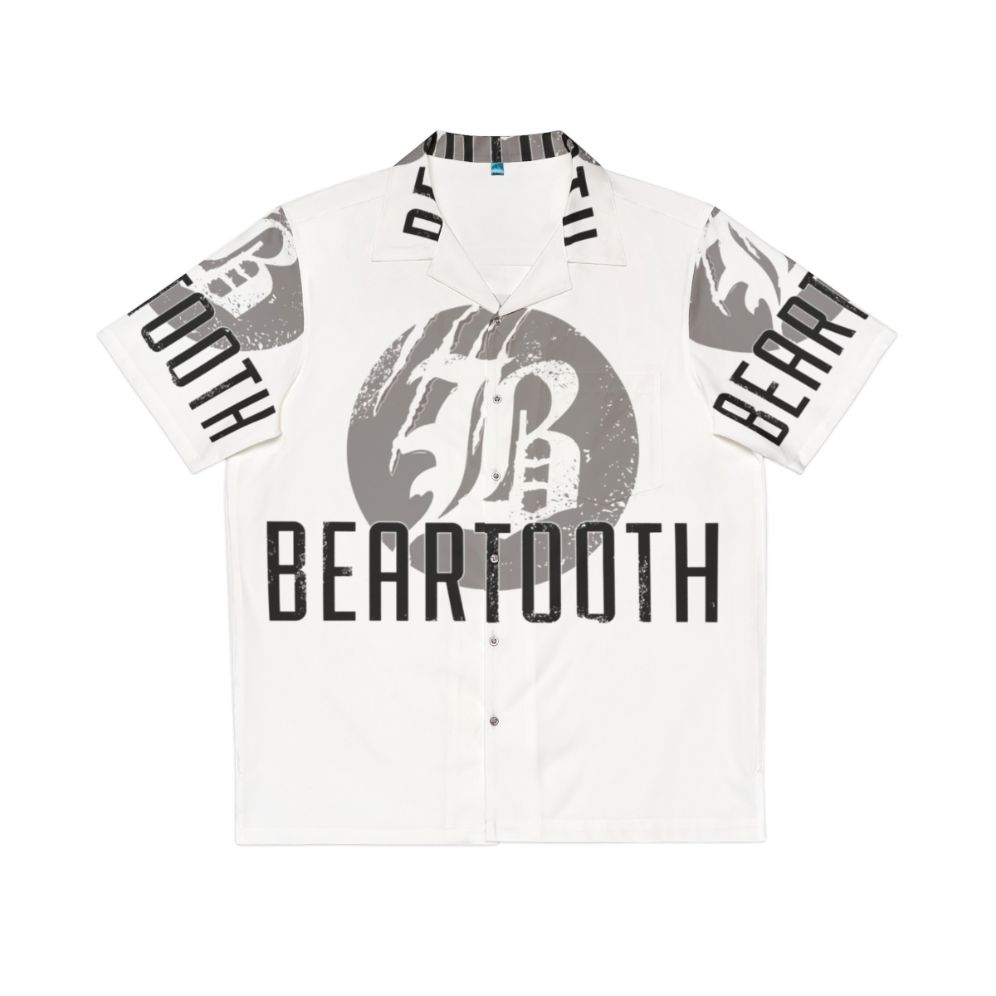 Beartooth Logo Hawaiian Shirt with Bear Claw Design