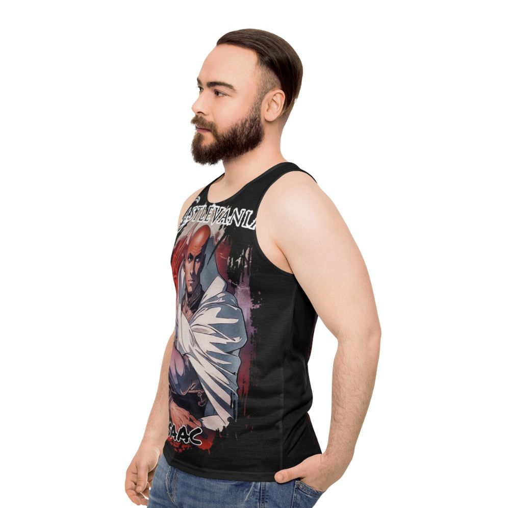 Castlevania Isaac Unisex Tank Top - men side