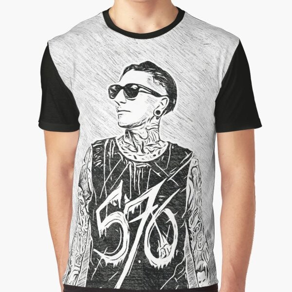 Chris Motionless in White Band Graphic T-Shirt