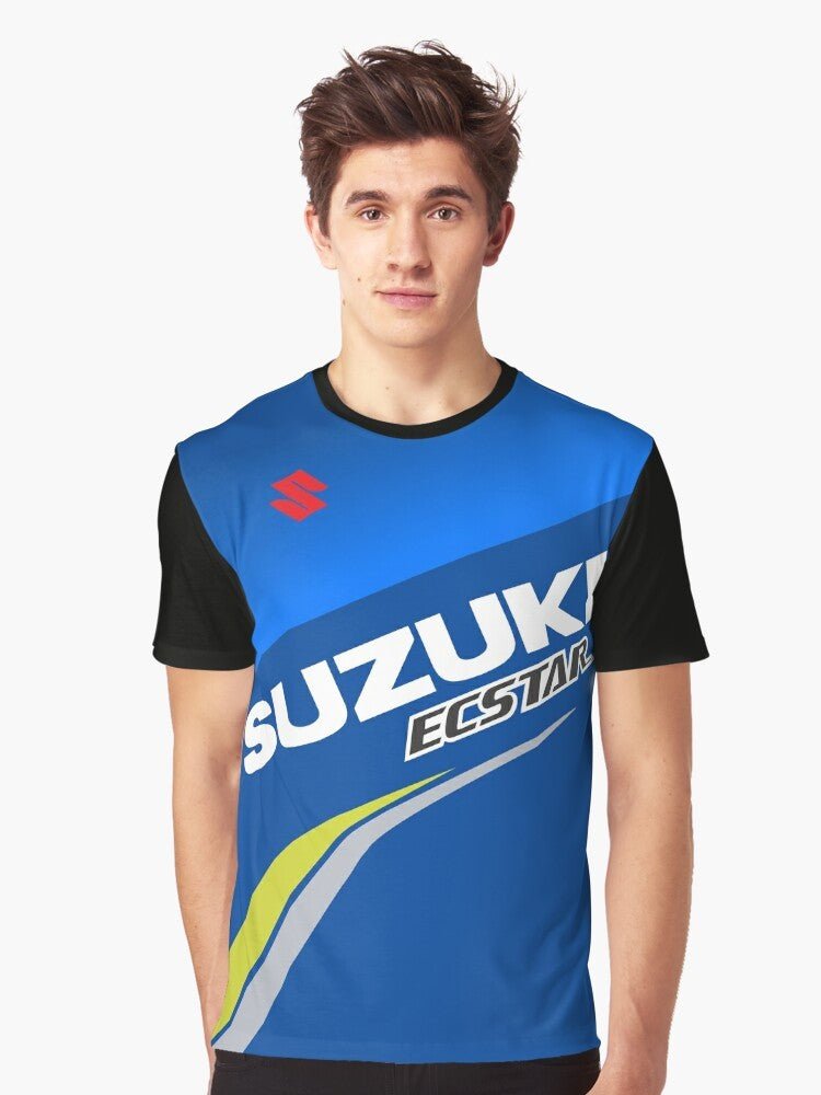 Suzuki MotoGP Graphic T-Shirt featuring the Suzuki Ecstar team livery - Men