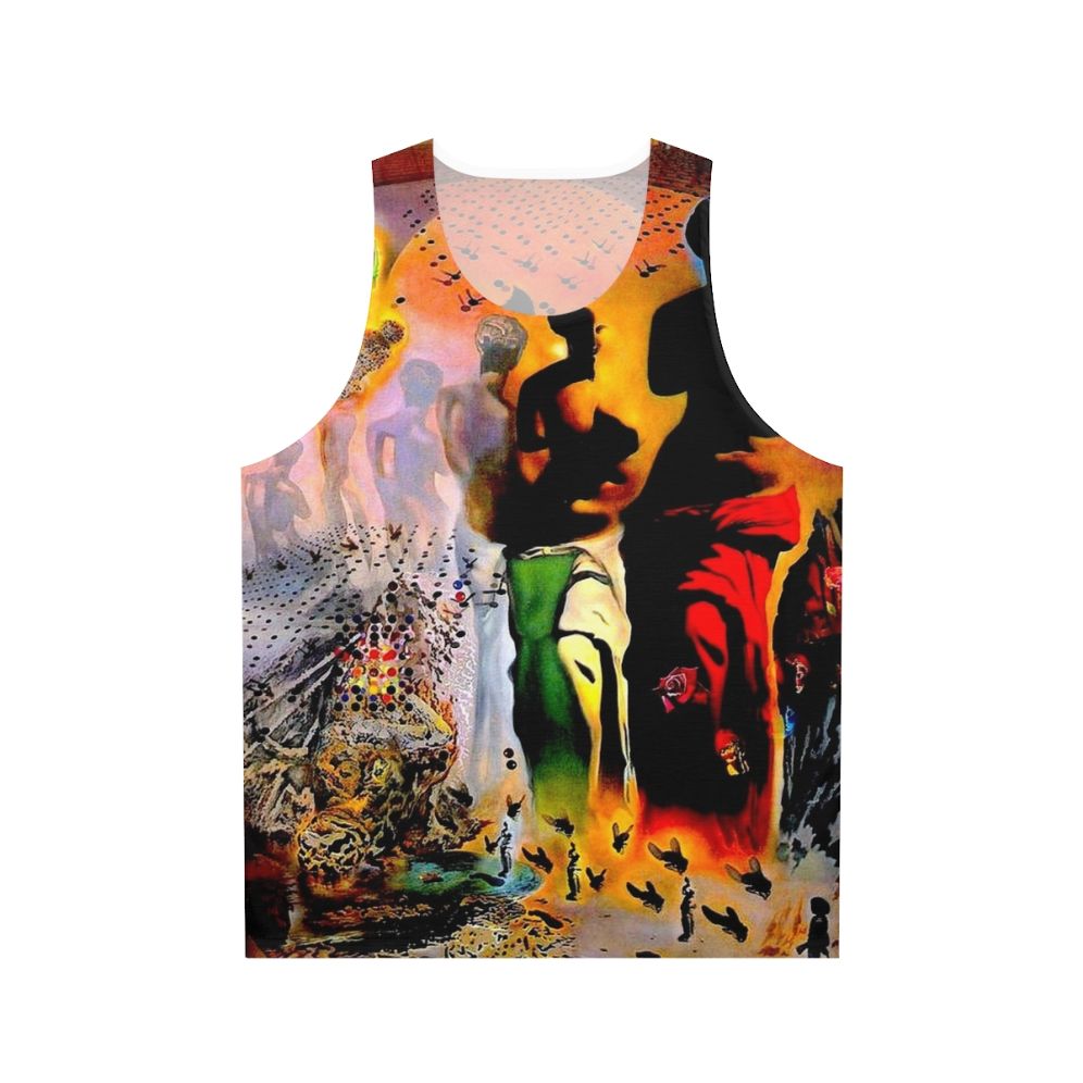 Vintage abstract surreal tank top with modern art inspired by Salvador Dali