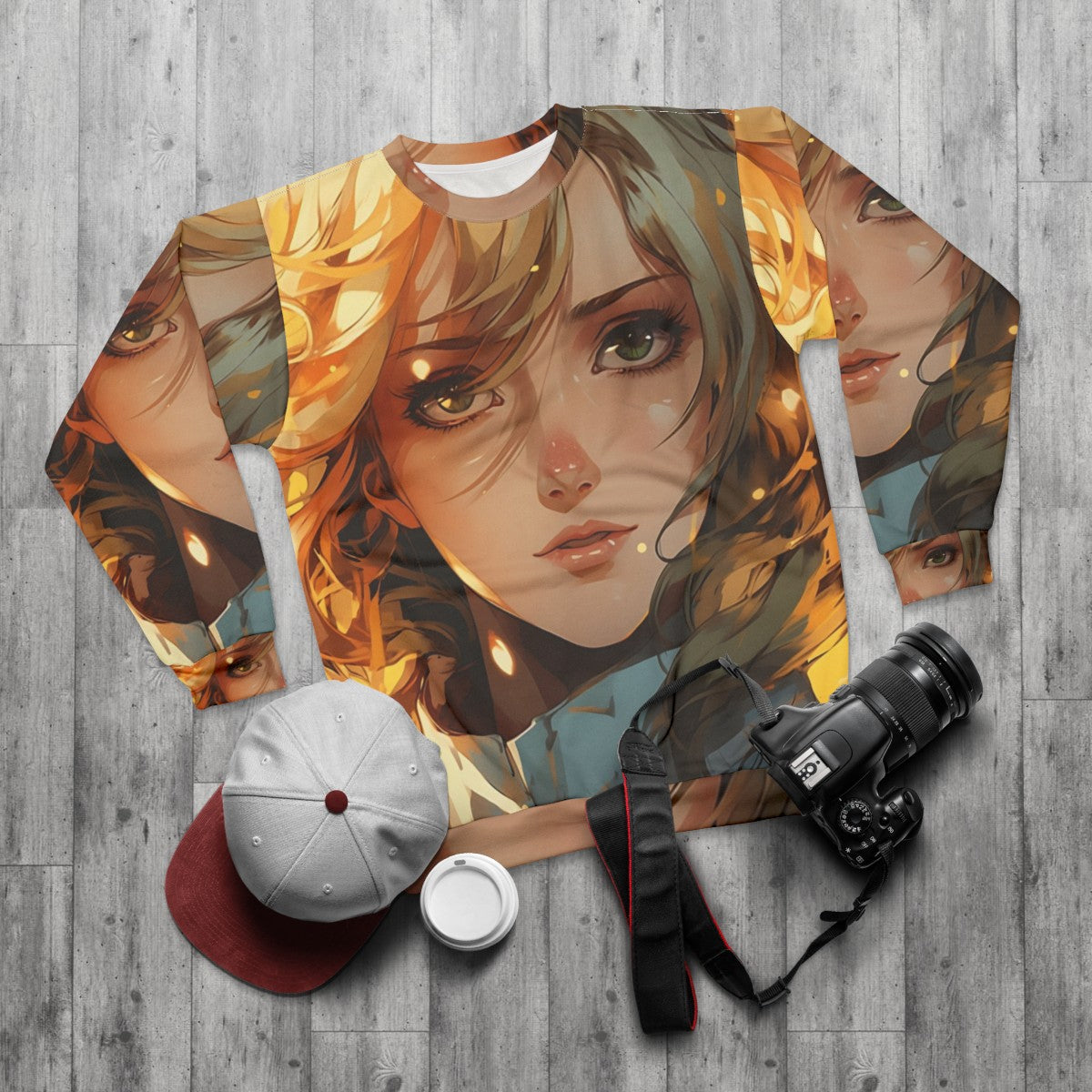 Castlevania Nocturne Maria Renard Sweatshirt - flat lay