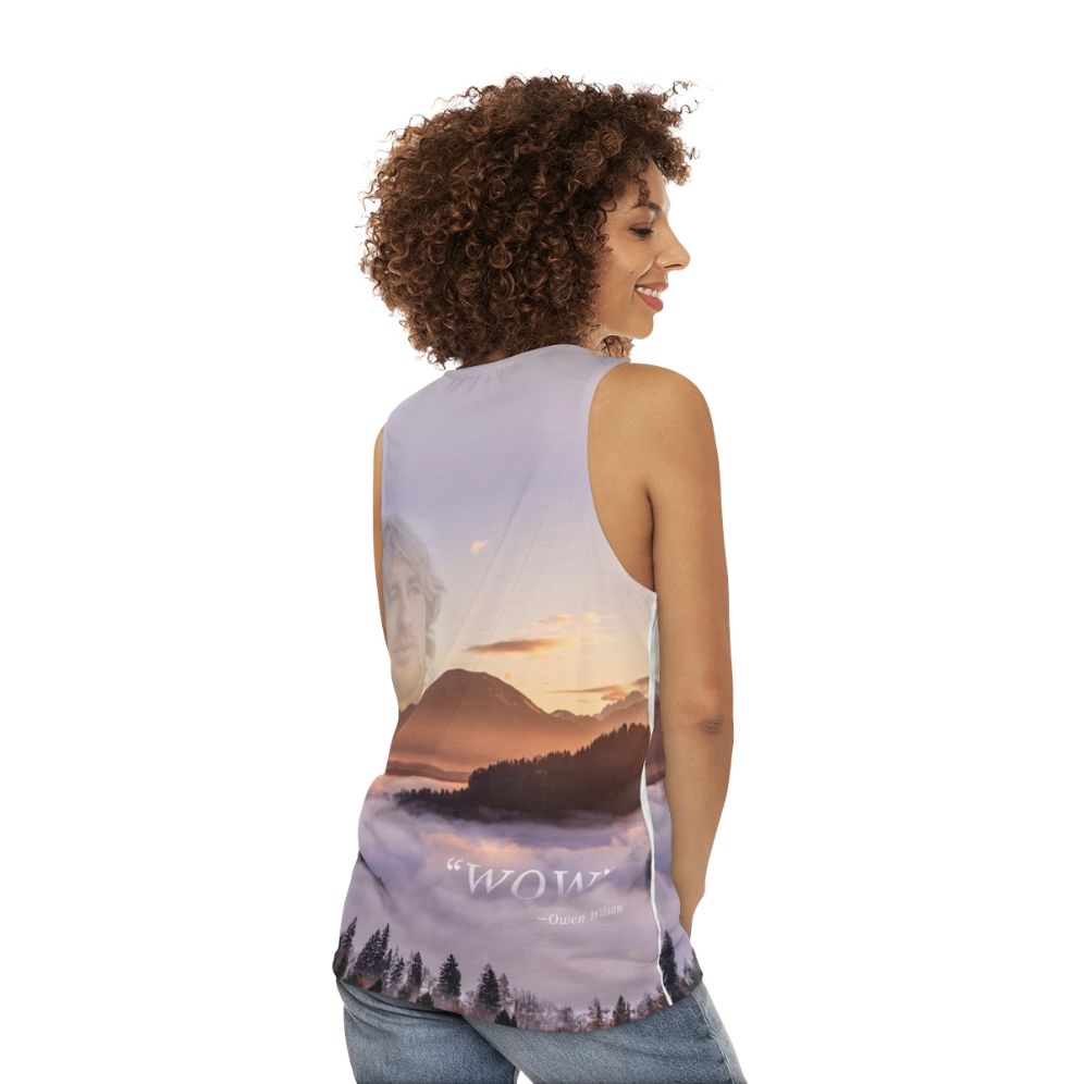 Wow! Owen Wilson Inspired Unisex Tank Top - women back