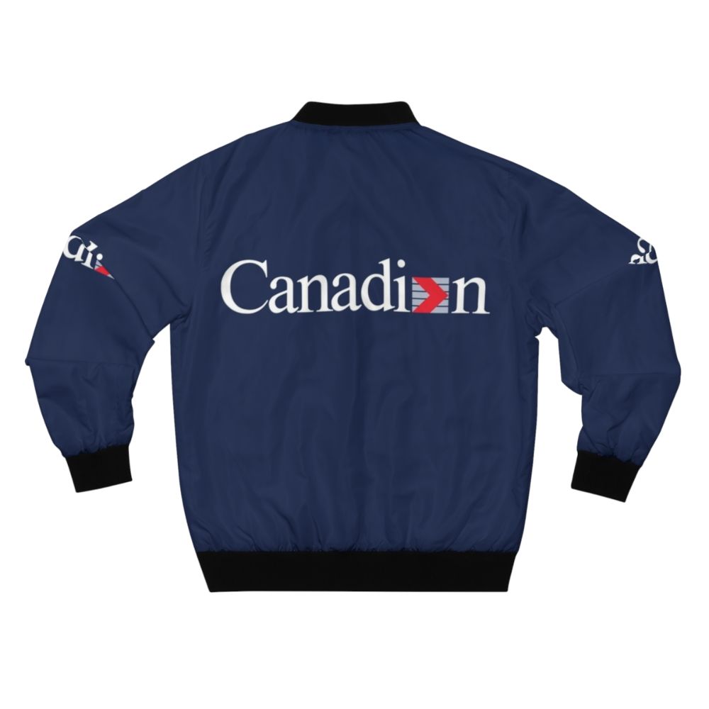 Vintage Canadian Airlines Logotype 01 Bomber Jacket - Back