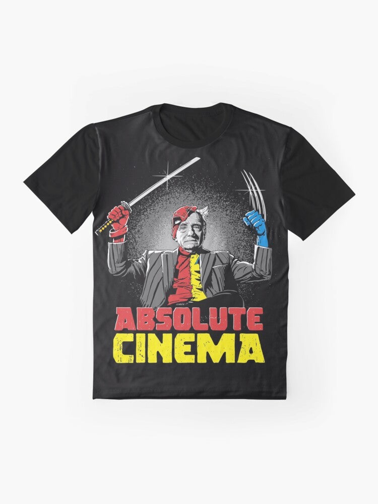 Superhero graphic t-shirt for movie lovers - Flat lay