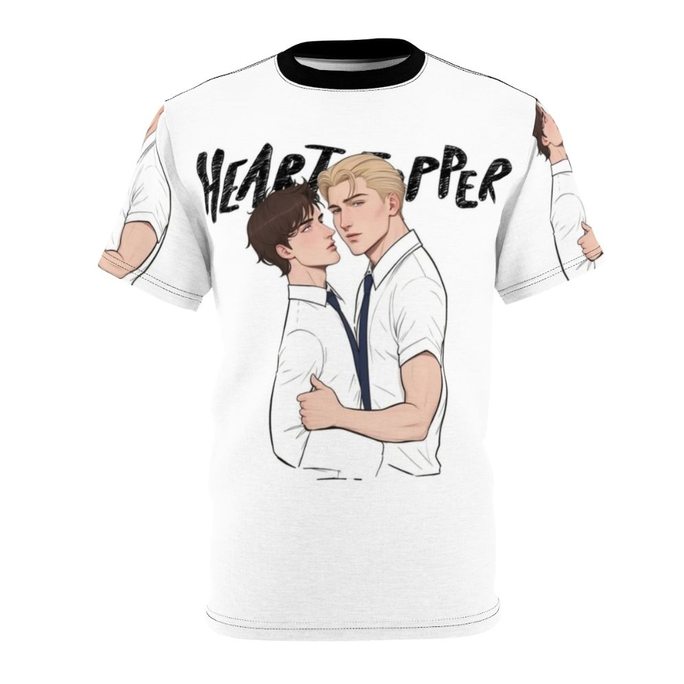 Heartstopper Nick and Charlie Inspired AOP T-shirt