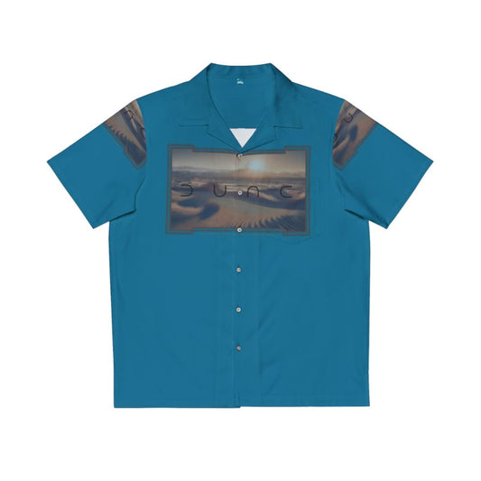 Dune Blue Hawaiian Shirt - Arrakis Desert Planet Inspired