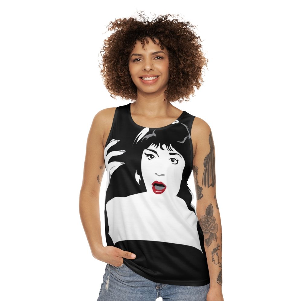 Flames On The Side of My Face Unisex Movie Quote Tank Top - women