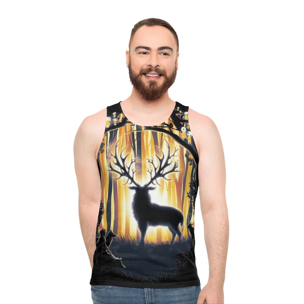 Deer God Master of the Forest Unisex Tank Top - men