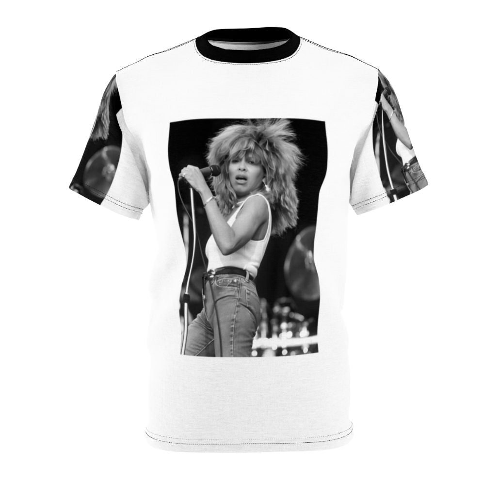 Vintage-inspired T-shirt with a design celebrating the iconic female artist Tina Turner