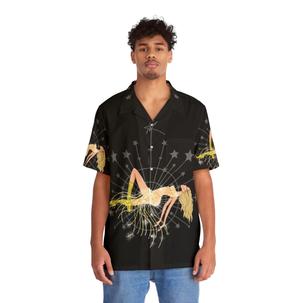 Vibrant vegas high hawaiian shirt with kylie minogue inspired design - People Front