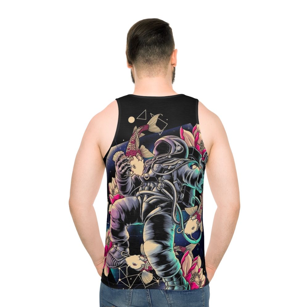 Deep Space Unisex Galaxy Print Tank Top - men back