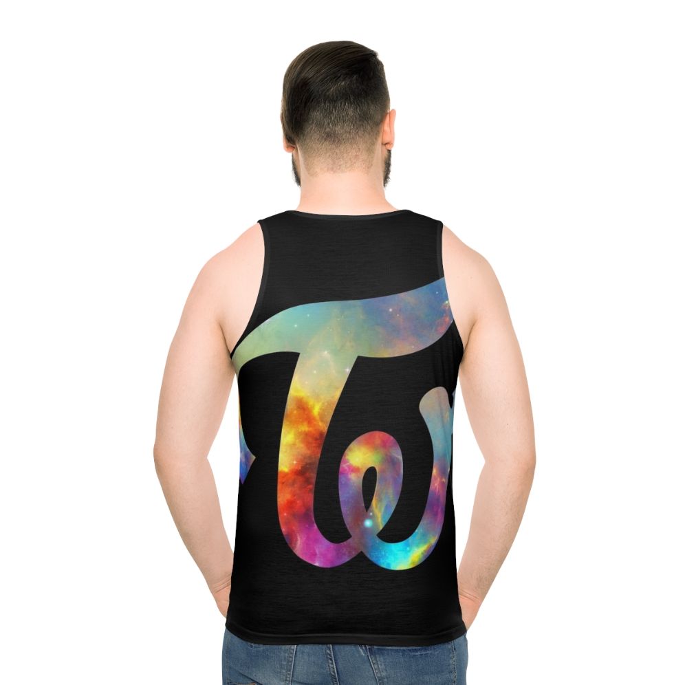 Twice Nebula Unisex Tank Top - men back